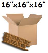 20 x Double Wall Storage Packing Boxes 16"x16"x16"